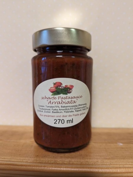 Pastasauce scharf: "Arrabiata"
