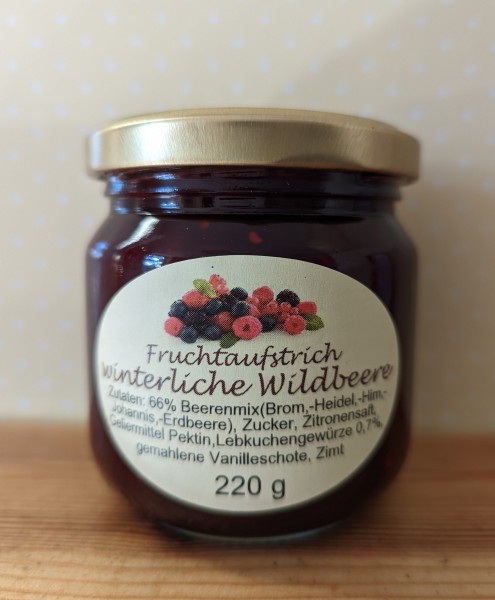 Fruchtaufstrich winterliche Wildbeere