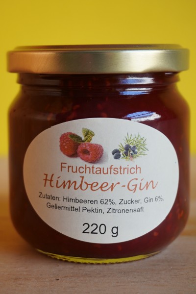 Fruchtaufstrich Himbeer Gin