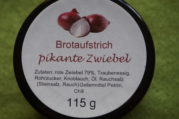 Brotaufstrich pikante Zwiebel