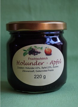 Fruchtaufstrich Holunder Apfel Zimt