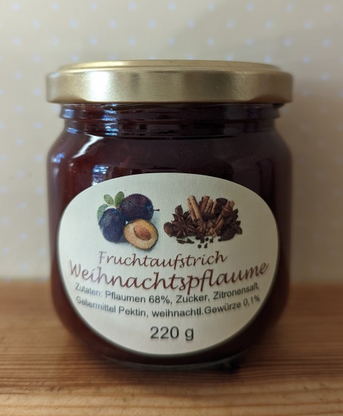 Fruchtaufstrich Weihnachtspflaume