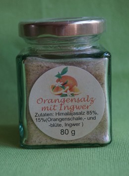 Orangensalz mit Ingwer