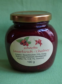 scharfes Sauerkirsch Chutney